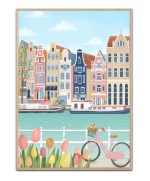 Amsterdam by Petra Lizde plakat, Str. 50x70 cm