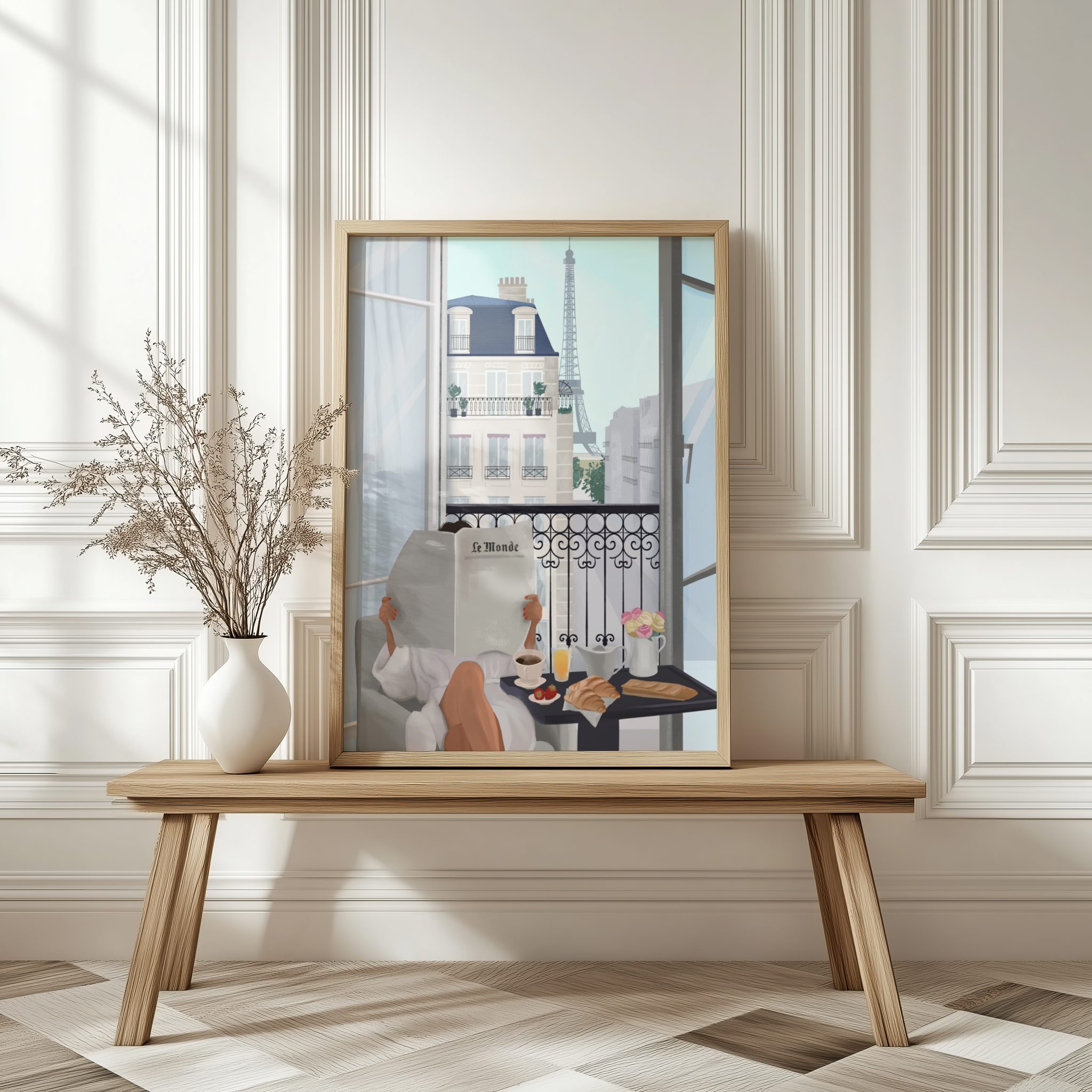 Paris Balcony by Petra Lizde plakat, Str. 50x70 cm - Billede 2