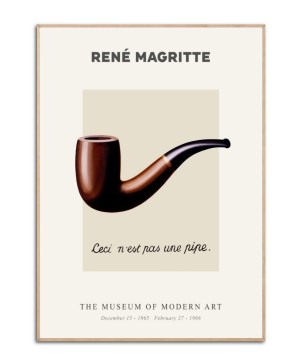 Rene Magritte Pipe plakat, Str. 50x70 cm