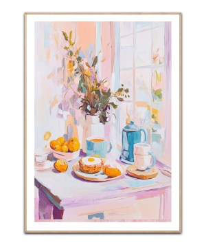 Summer breakfast plakat, Str. A3 (30x42 cm)