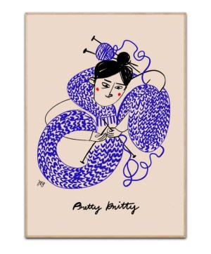 Pretty Knitty plakat, Str. A3 (30x42 cm)