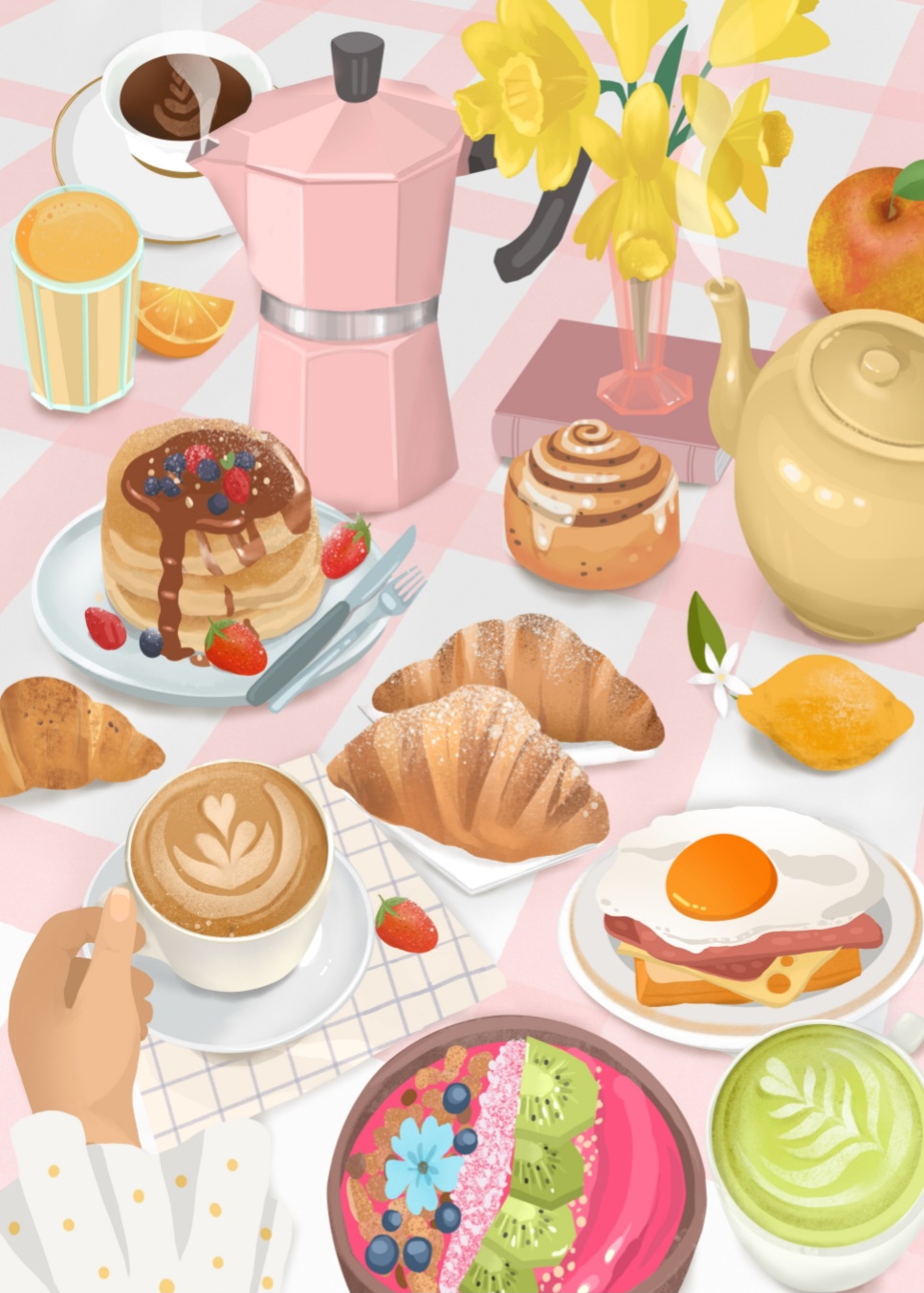 Breakfast & Brunch plakat, Str. 50x70 cm - Billede 2