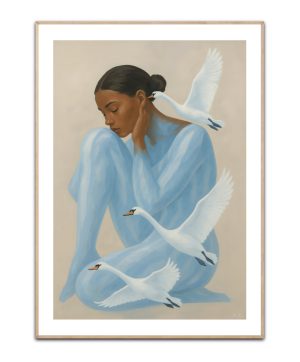 Swan inside plakat 50x70 cm