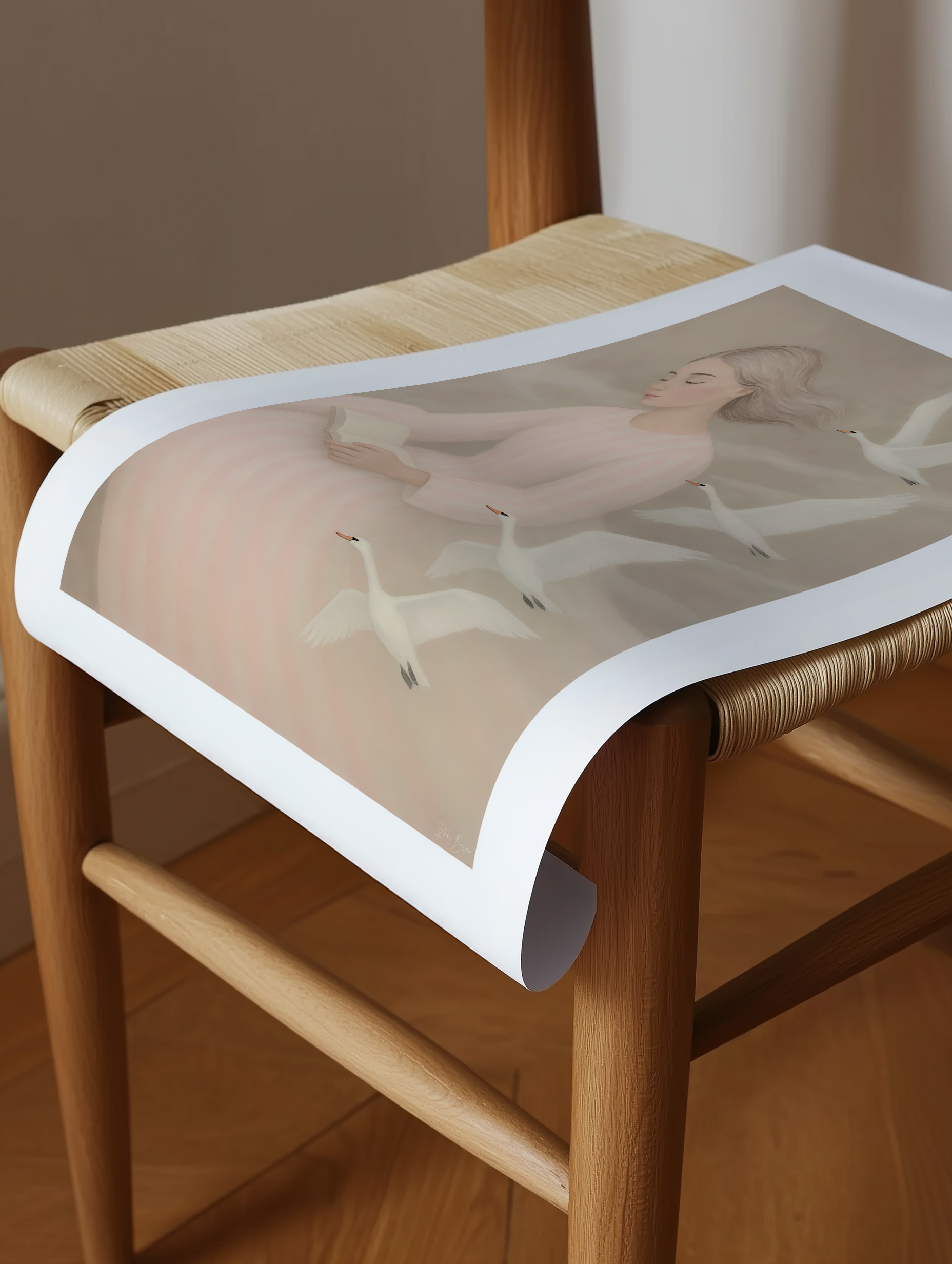 Svanebog plakat 50x70 cm - Billede 3