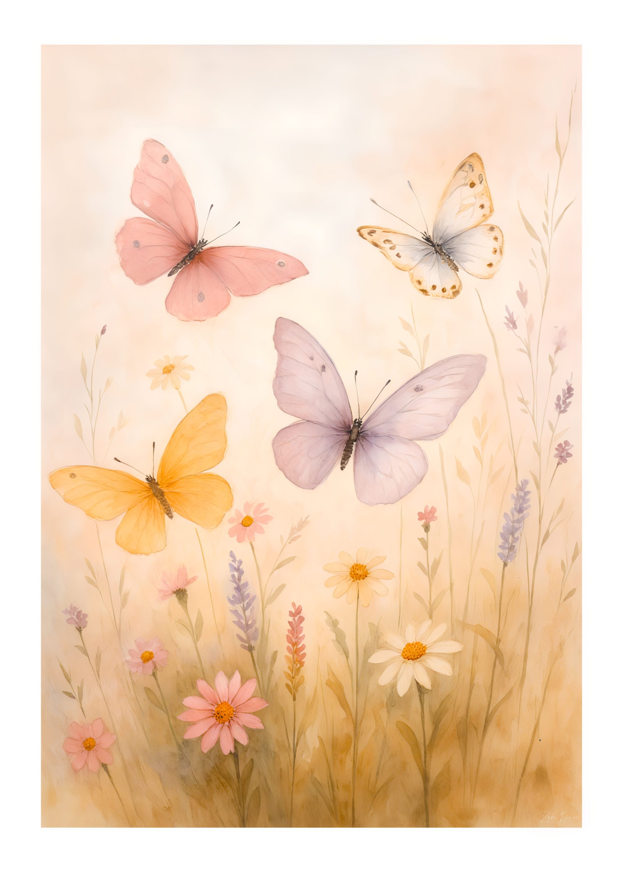 Sommerflugt plakat - Billede 2