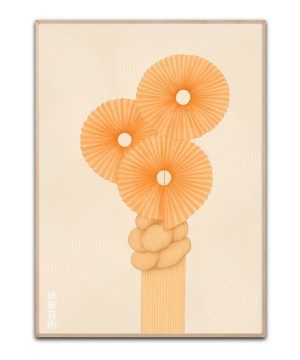 Japanese abstract art plakat Str. 50x70 cm