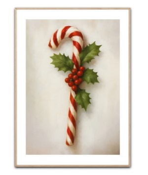 Candy cane plakat Str. 50x70 cm