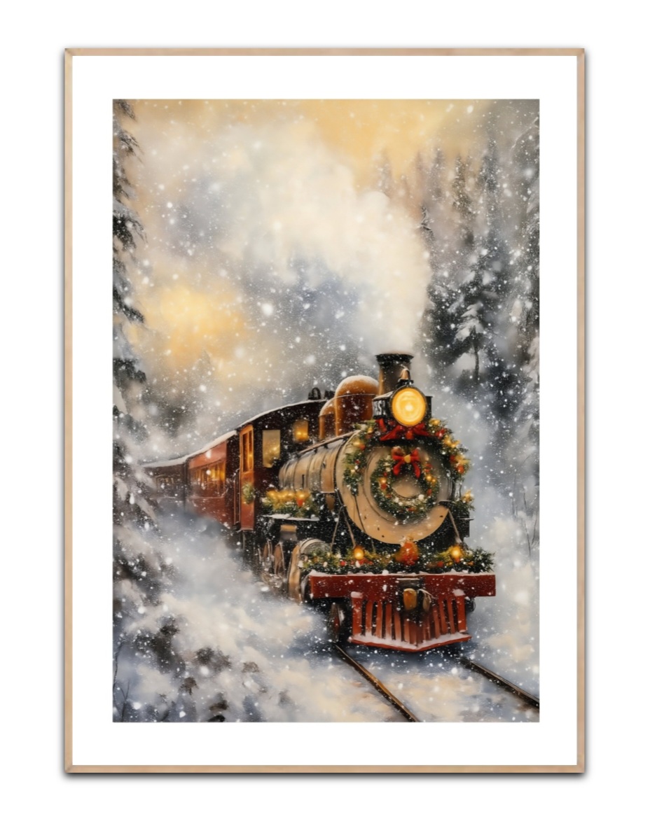 Juletog plakat Str. 50x70 cm