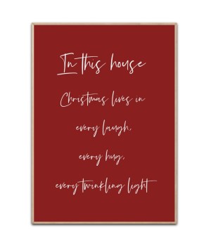 In this house.. plakat Str. 50x70 cm