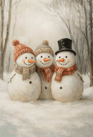 Snemænd Str. A5 (15x21 cm)