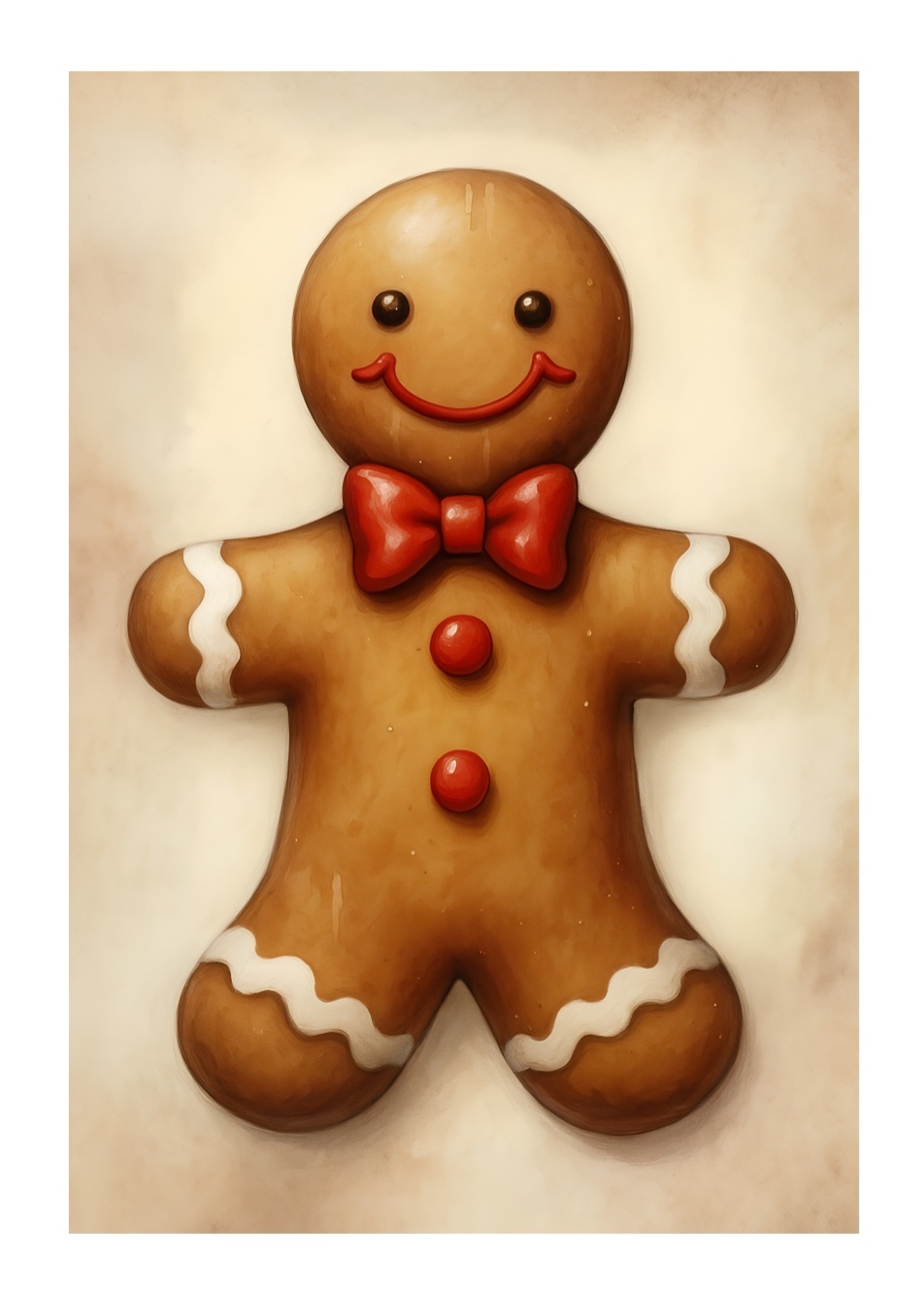 Kagemand plakat Str. A3 (30x42 cm) - Billede 2