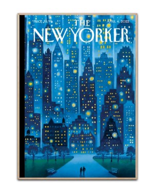 The New Yorker - Night city plakat Str. 50x70 cm