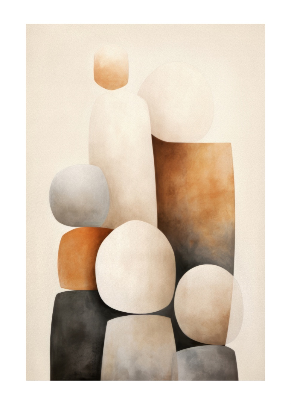 Stacked serenity plakat Str. 50x70 cm - Billede 2