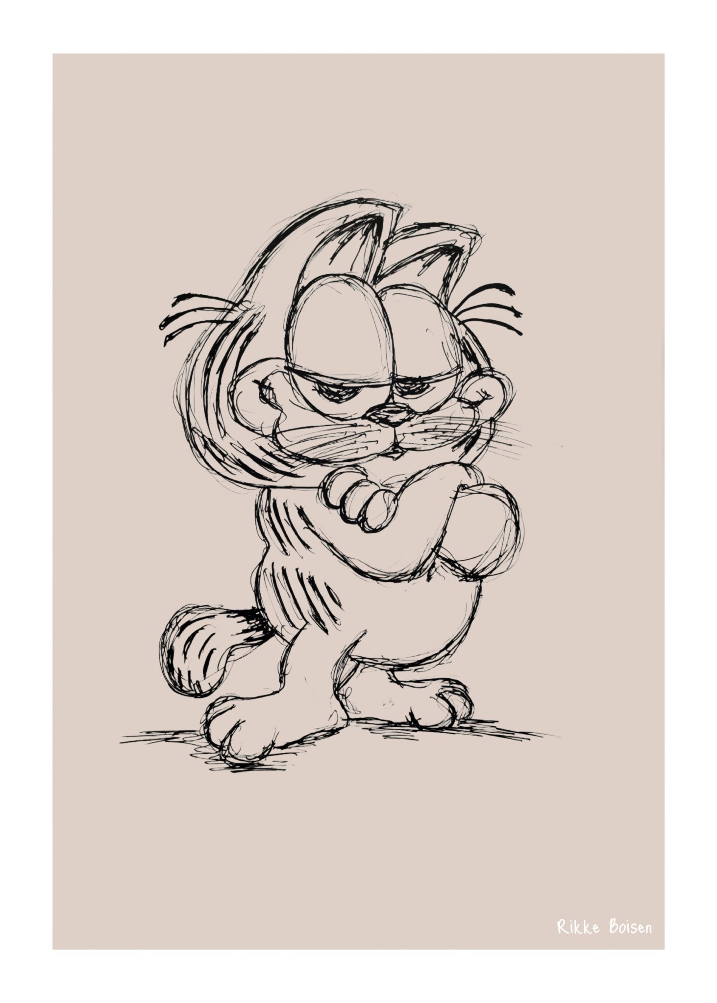 Garfield - Rikke Boisen plakat - Billede 2