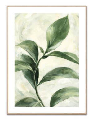 Green leaves plakat 50x70 cm