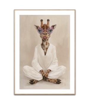 Meditation Giraf plakat