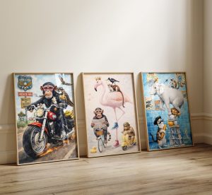 Perfekt Trio - 3 plakater i 50x70 cm - Nr. 96