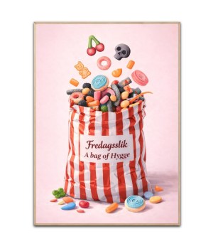 Fredagsslik - A bag of hygge plakat