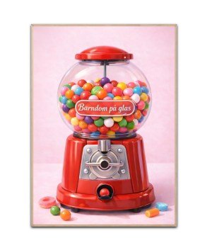 Barndom på glas plakat