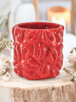 Kisses potte Rød 11x11x11.5cm