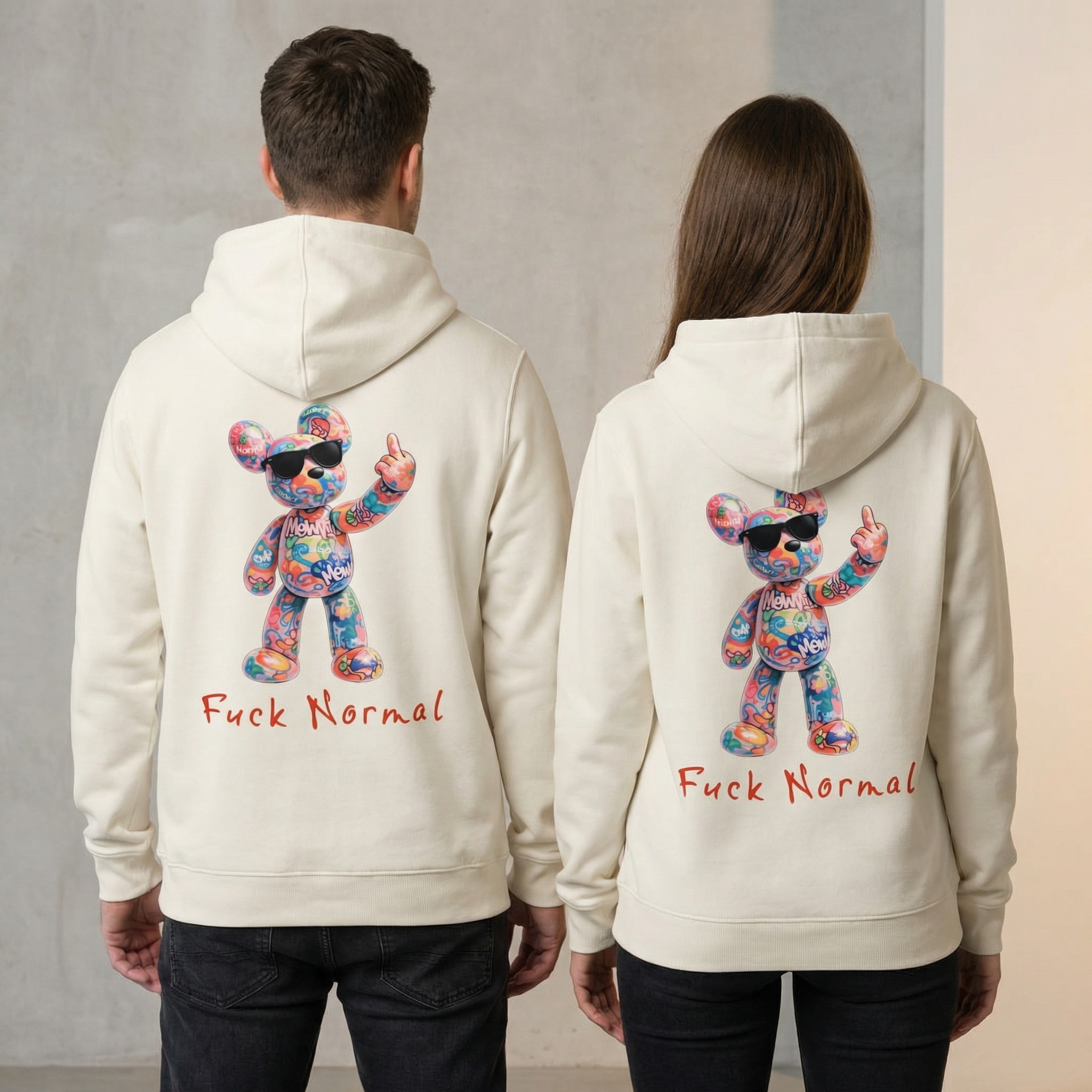 NØVN x Ideal Poster - Fuck Normal Hoodie (Unisex) - Flere farver - Billede 8