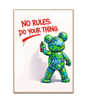 No Rules - Do your thing plakat