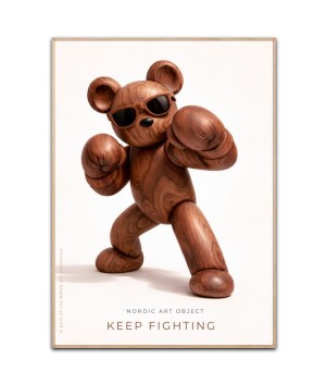 Keep Fighting - Nordic Design Object plakat