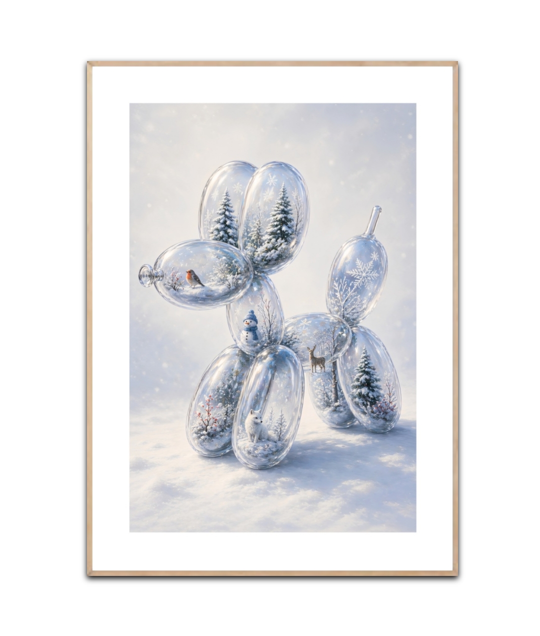 Balloondog Winter plakat