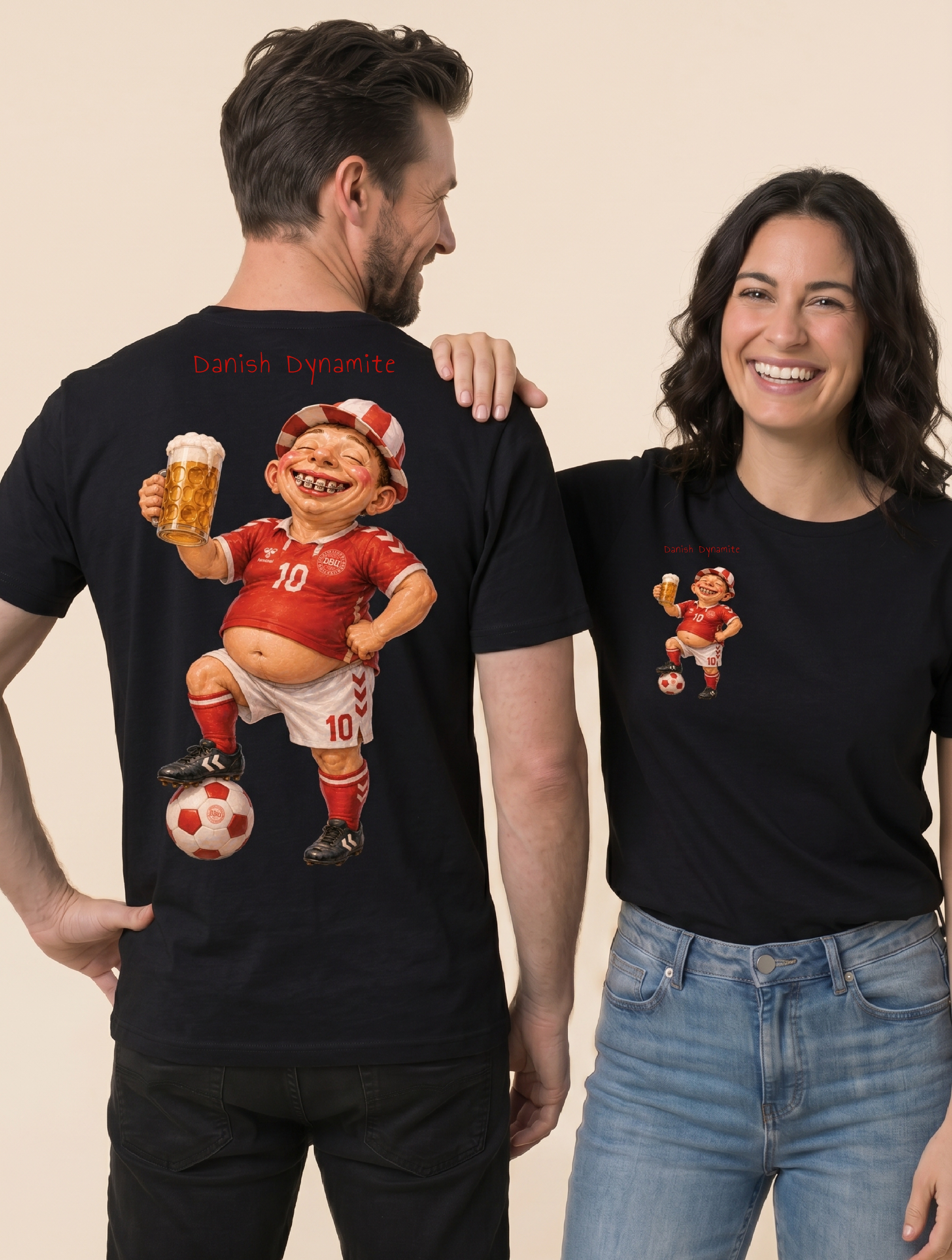 NĂVN x Ideal Poster - T-shirt Danish Dynamite m. tekst - Flere farver - Billede 3