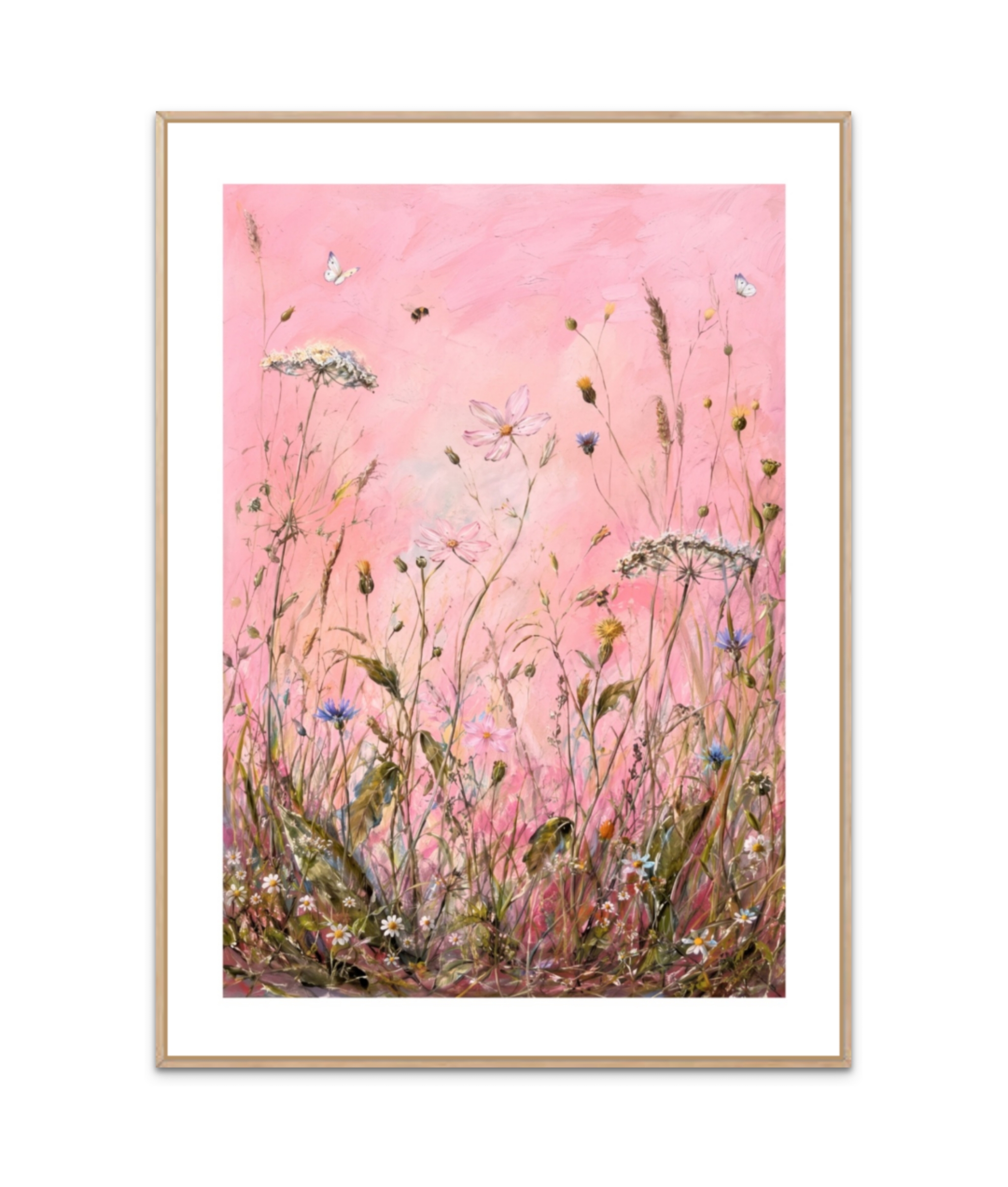 Pink Wildflowers Plakat