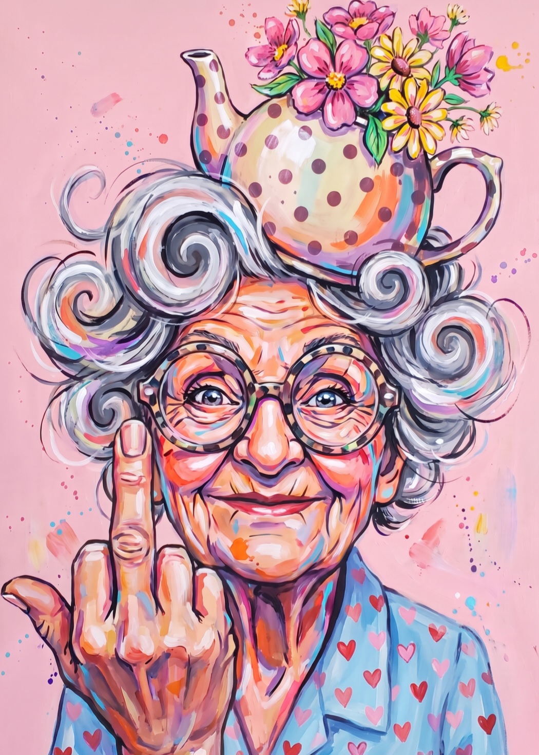 Granny Has Spoken plakat - af Rikke Boisen - Billede 2
