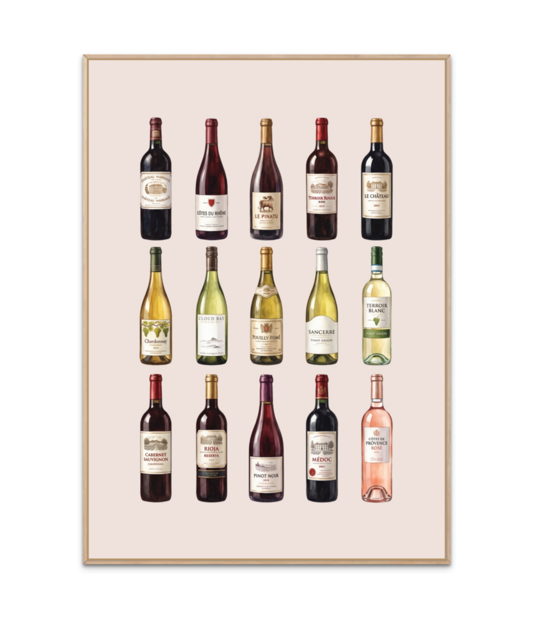 Vinflasker plakat