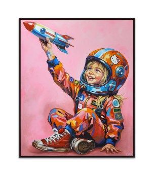 The Sky Is Not the Limit – Limited Edition Canvastryk 80×100 cm | Rikke Boisen