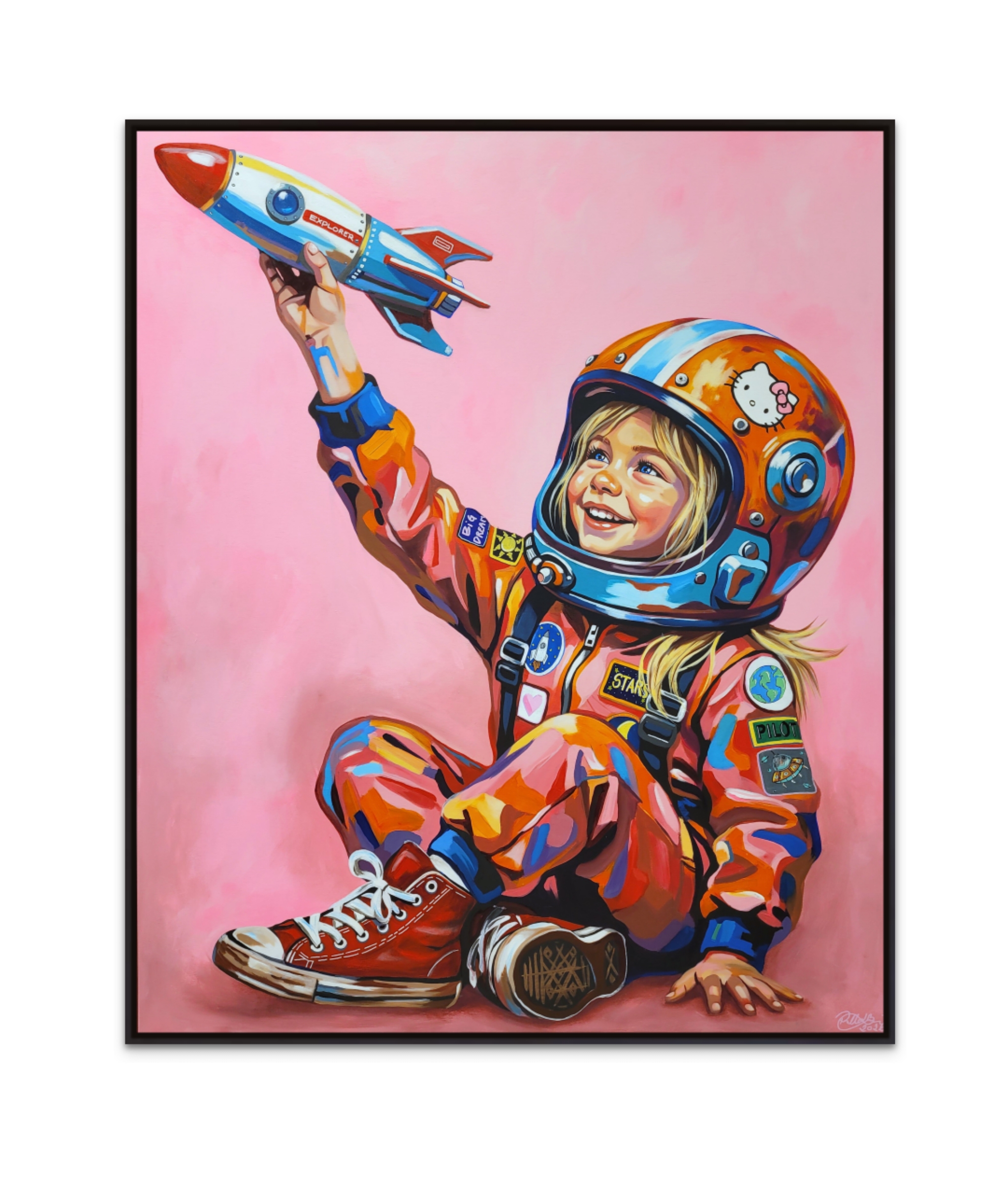 The Sky Is Not the Limit – Limited Edition Canvastryk 80×100 cm | Rikke Boisen