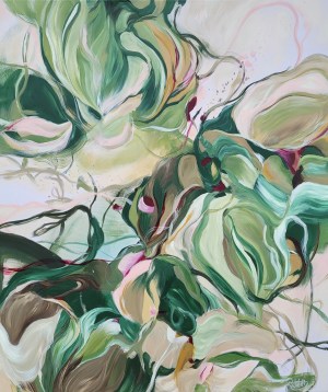 Whispers of Nature - Originalt Maleri 80×100 cm | Rikke Boisen