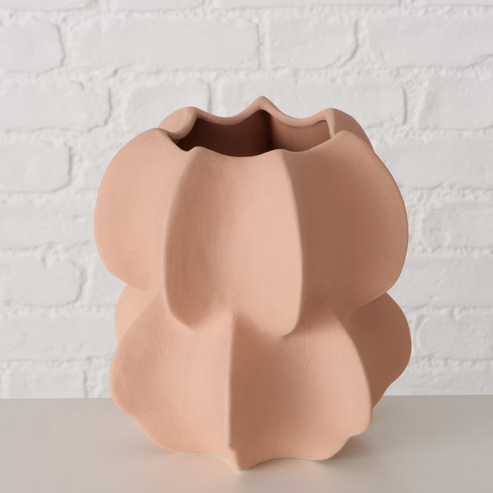 Blomstervase keramik med organiske former 21 cm - Stor - Billede 3