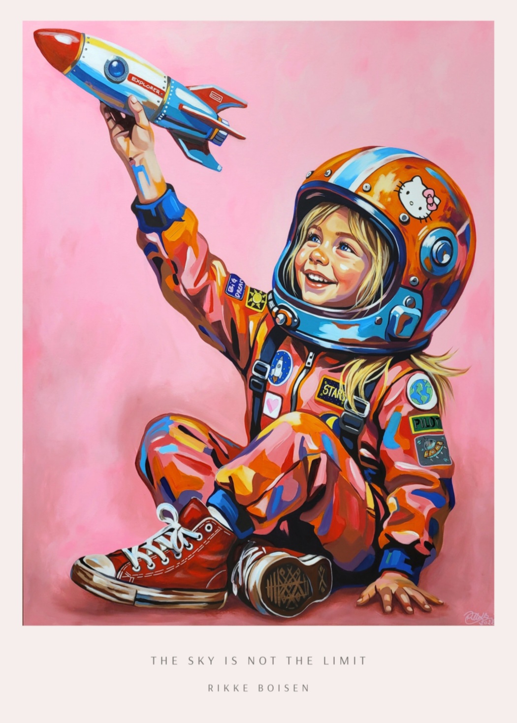The sky is not the limit - Limited Edition Kunstplakat | Rikke Boisen - Billede 2